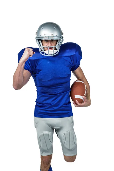 American Football-Spieler läuft — Stockfoto