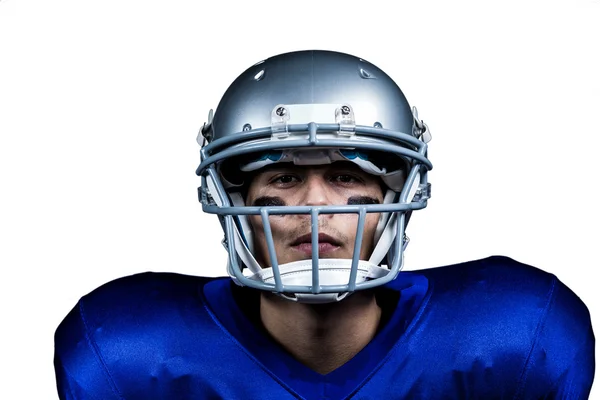 Giocatore di football americano in uniforme — Foto Stock