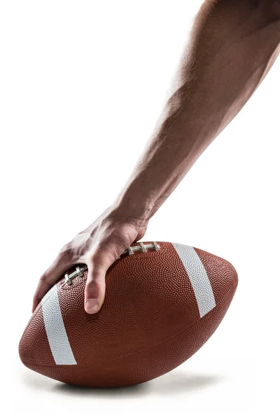 Sportowe gracz posiadający piłkę — Zdjęcie stockowe