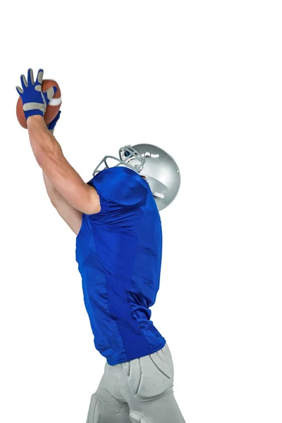 アメリカン フットボール選手のキャッチ ボール — ストック写真