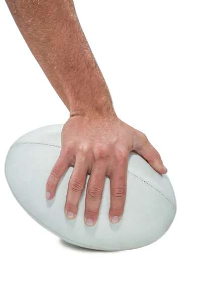 Sports player holding ball — Stock Photo, Image