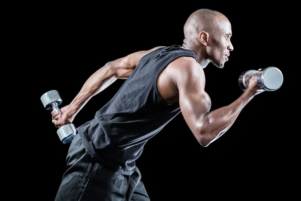 Muscular man running — Stock Photo, Image