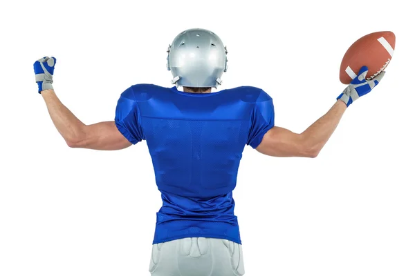 American-Football-Spieler mit Ball — Stockfoto