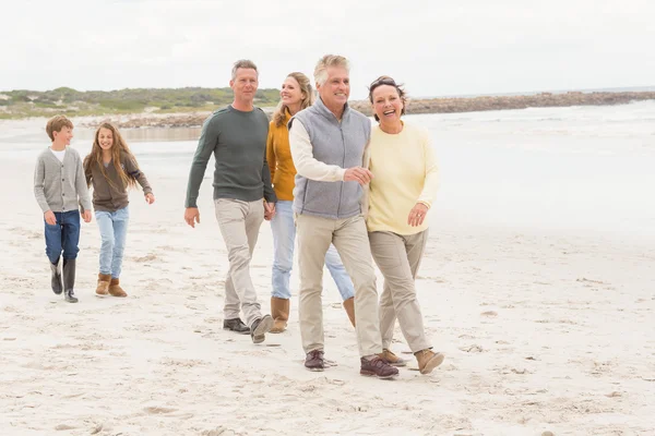 Multi generatie familie allemaal samen — Stockfoto