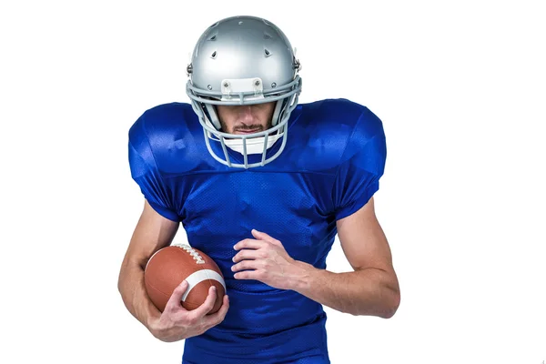 Jugador deportivo con casco — Foto de Stock