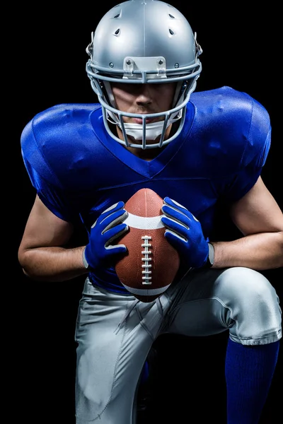 American-Football-Spieler mit Ball — Stockfoto