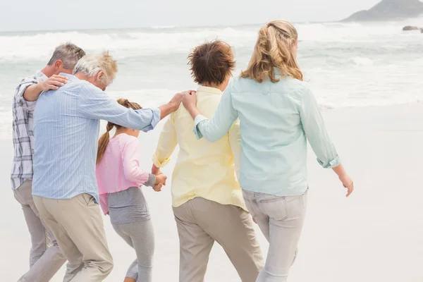 Multi generatie familie allemaal samen — Stockfoto