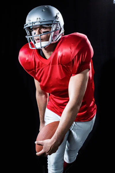 Sportman American football spelen — Stockfoto