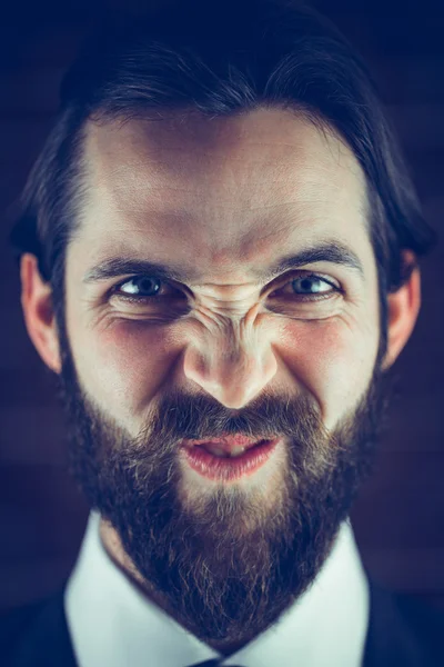 Dühös ember portréja — Stock Fotó