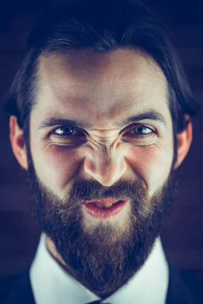 Retrato del hombre enojado — Foto de Stock