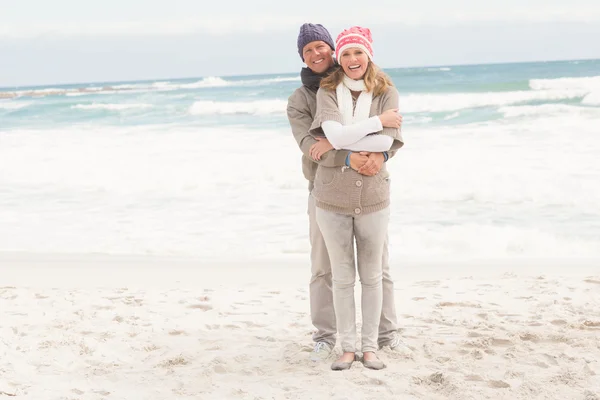 Happy couple holding each other — Stock Photo, Image