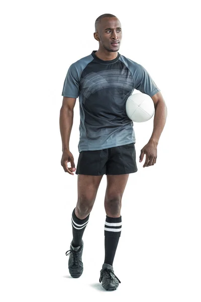 Sportsman med rugby boll — Stockfoto