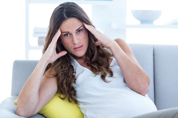 Depressed pregnant woman — Stock Photo, Image