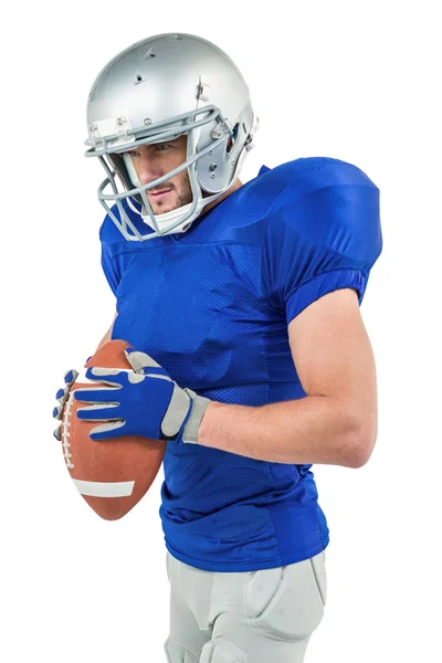 American-Football-Spieler mit Ball — Stockfoto