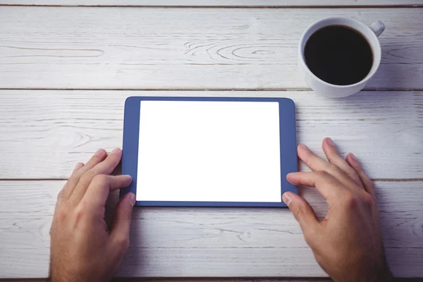 Person using tablet — Stock Photo, Image