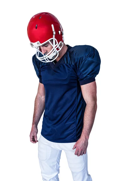 Rugby player looking down — Stock Photo, Image