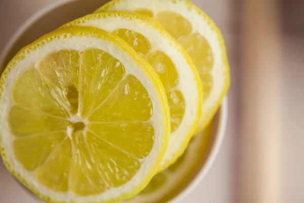 Portion kopp citronskivor — Stockfoto