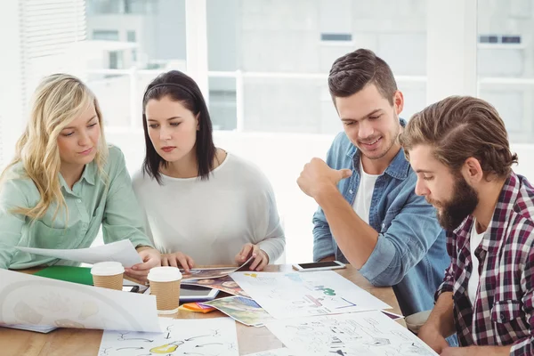 Creative business people working in office — Stock Photo, Image