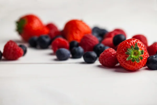 Fresh berries in close up — Stock Photo, Image