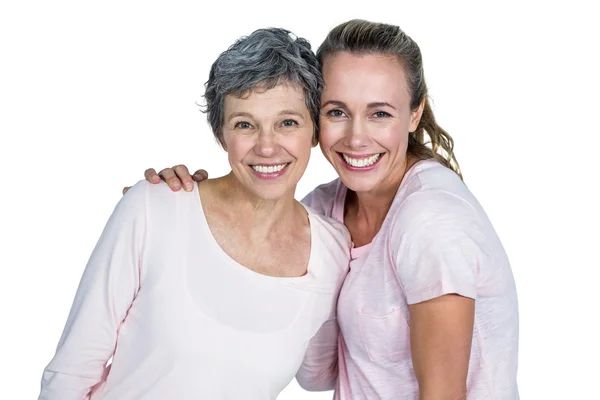 Retrato de madre e hija alegres — Foto de Stock