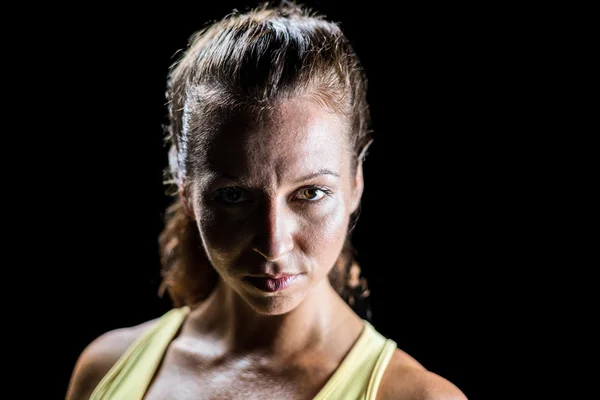 Retrato de atleta feminina confiante — Fotografia de Stock