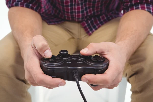 Homem jogando jogo — Fotografia de Stock