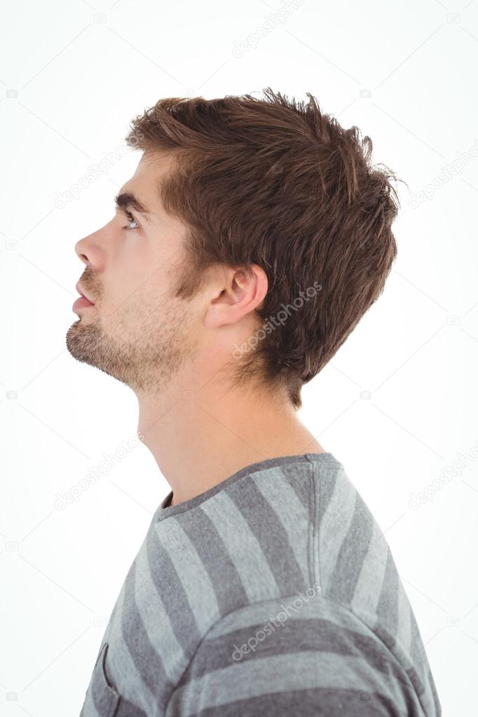 male head side view male head side view