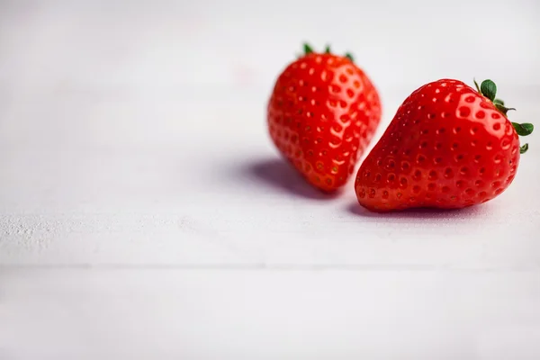 Frische Erdbeeren in Nahaufnahme — Stockfoto