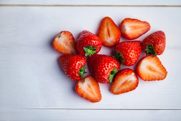 Fresh strawberries in close up — Stock Photo, Image