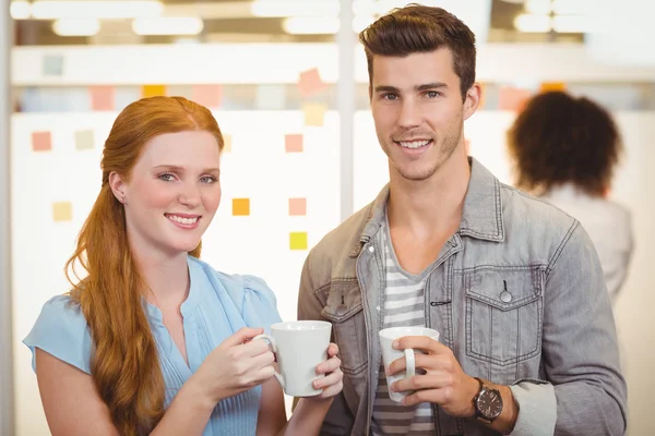 Portrait of business people having coffee break — Stock Photo, Image