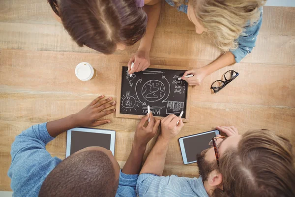 Overhead view of people — Stock Photo, Image