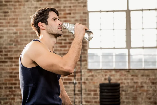 Man drinking water — Stock Photo, Image