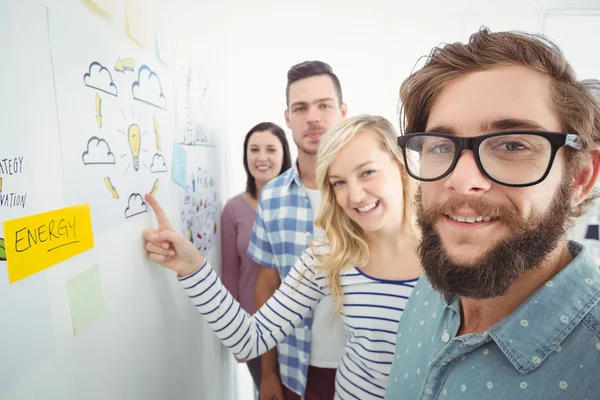 Portrait of smiling business team — Stock Photo, Image