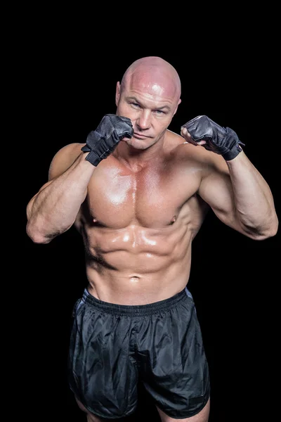 Portrait of bald muscular man — Stock Photo, Image