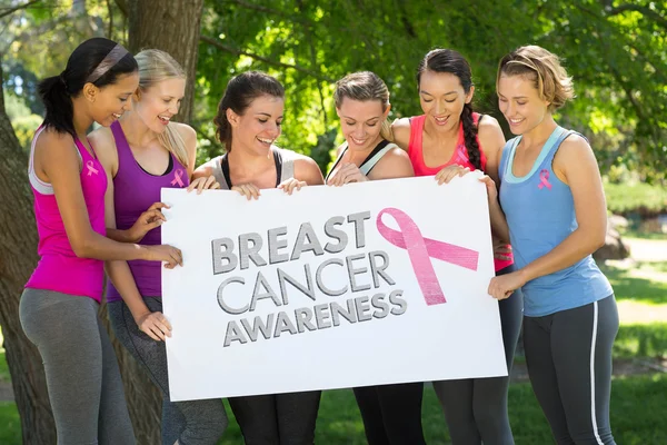 Breast cancer awareness message — Stock Photo, Image