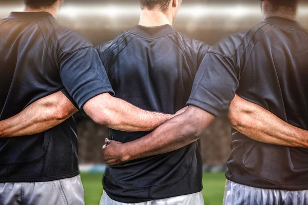 Aficionados al rugby en arena — Foto de Stock