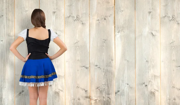 Oktoberfest girl standing with hands on hips — Stock Photo, Image