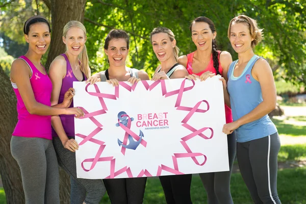 Breast cancer awareness message — Stock Photo, Image