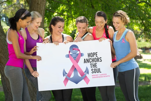 乳腺癌癌认识的信息 — 图库照片