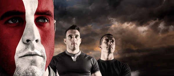 Georgia rugby players — Stock Photo, Image