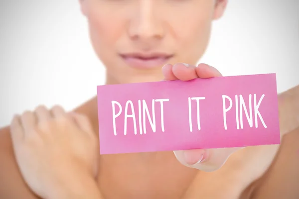 Pinke Farbe vor weißem Hintergrund mit Vignette — Stockfoto