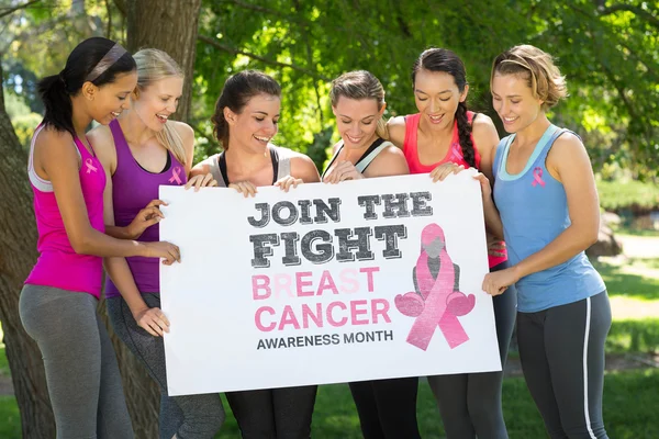 Breast cancer awareness message — Stock Photo, Image