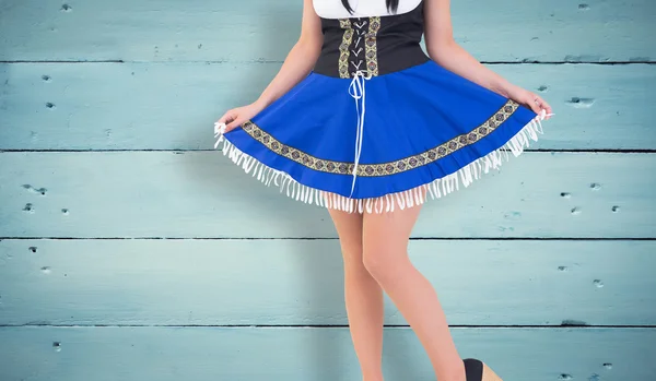 Oktoberfest girl spreading her skirt — Stock Photo, Image