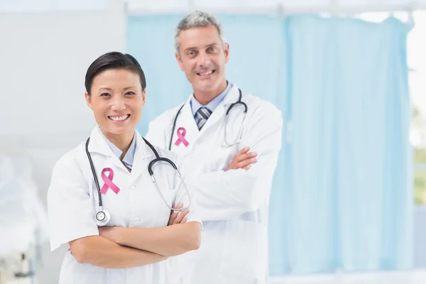 Pink breast cancer awareness ribbon — Stock Photo, Image