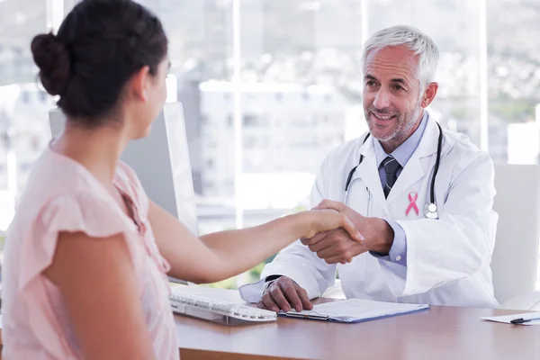 Pink awareness ribbon — Stock Photo, Image