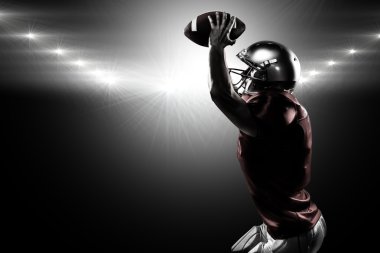 sports player holding ball clipart