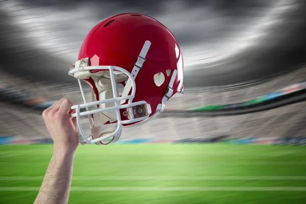 Helm van een american football-speler — Stockfoto