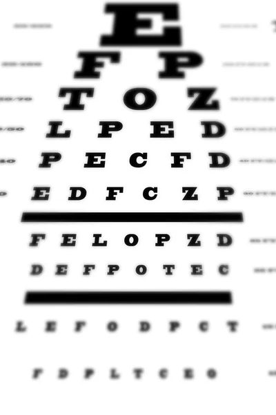 An eye sight test chart — Stock Photo, Image