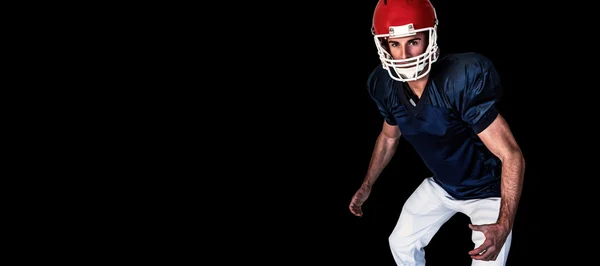 Portret van nieuwsgierig rugbyspeler — Stockfoto