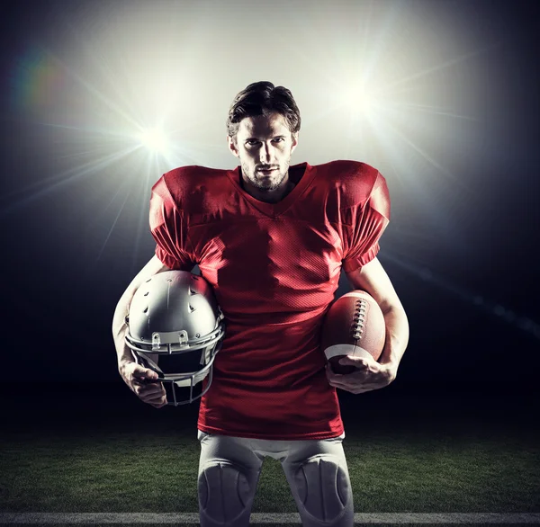 Jogador de futebol americano — Fotografia de Stock